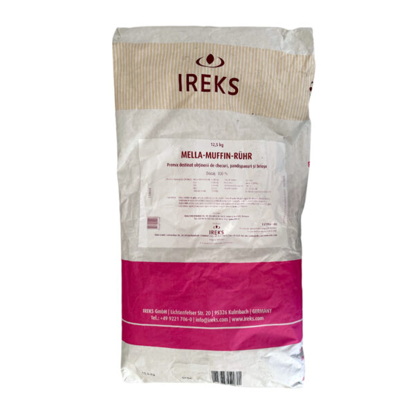 Premix destinat obținerii de checuri, pandișpanuri și brioșe 12,5kg, MELLA-MUFFIN-RÜHR, IREKS