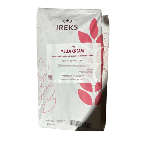 Premix pentru obținerea cremelor cu aromă de vanilie 12,5kg, Mella Cream, IREKS