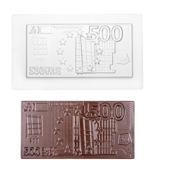 „Tableta 500 Euro”  Formă/ matriță pentru decor Ciocolată