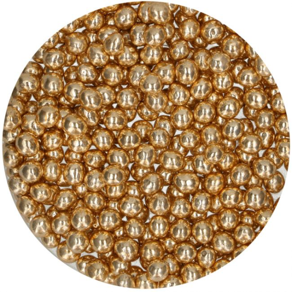 Perle aurii din ciocolată pentru decor, 60g
