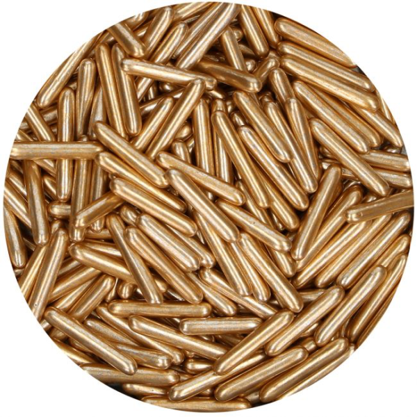 Sprinkles pentru decor din zahăr aurii, 70g