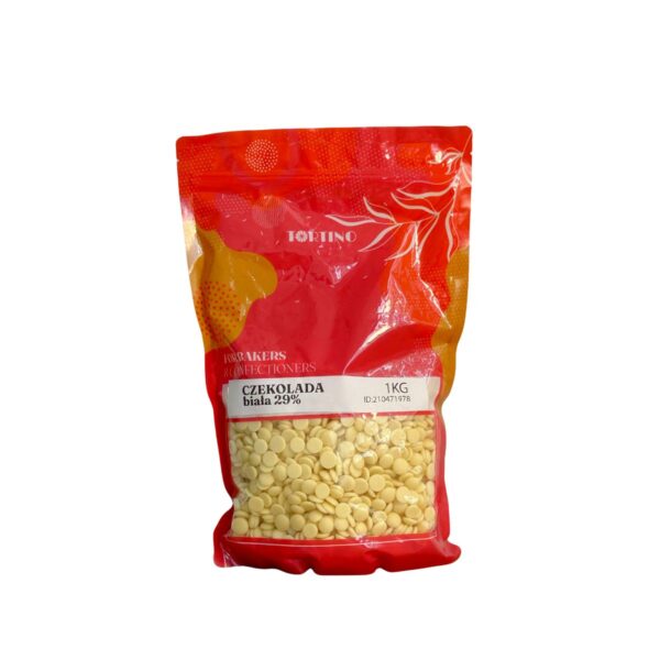 Ciocolată Albă 29% belgiană, bănuți 1 kg