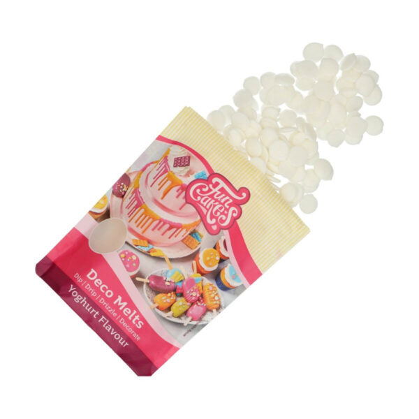 Ciocolată decor Albă, 250g, FunCakes, Deco Melts