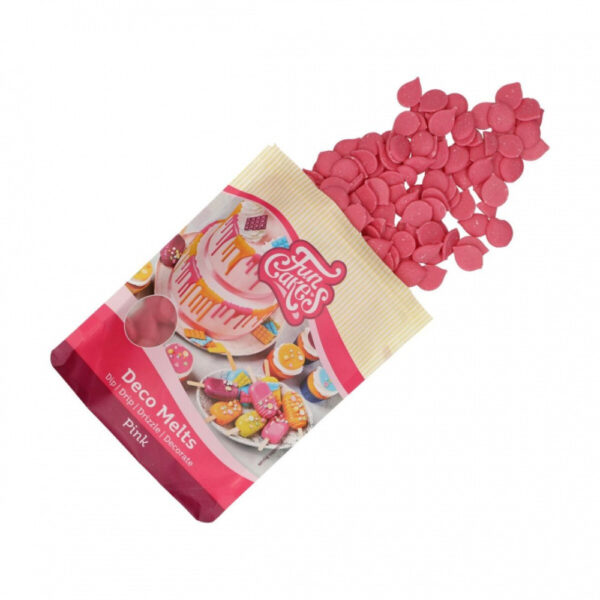 Ciocolată decor Roză, 250g, FunCakes, Deco Melts