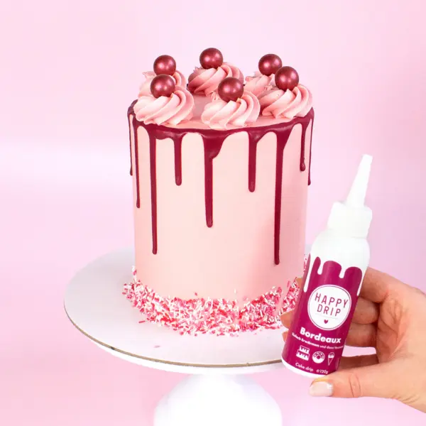 Glazură Drip colorată, Bordo, Bordeaux, 130g