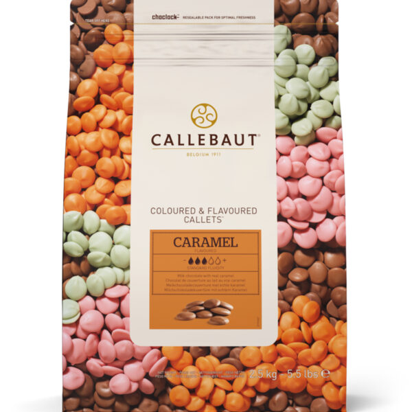 Ciocolată cu Lapte cu Aromă Caramel 32.6%, 2,5kg, Callebaut