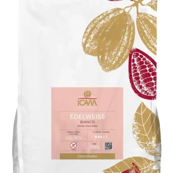 Ciocolata alba edelweiss Icam 4kg