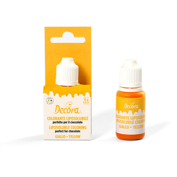 Colorant Alimentar Lichid Liposolubil, Galben, 15 gr