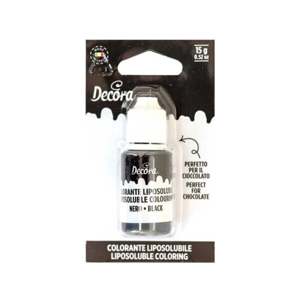 Colorant Alimentar Lichid Liposolubil, Negru, 15 gr
