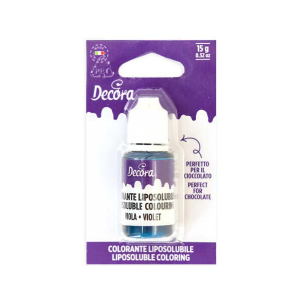 Colorant Alimentar Lichid Liposolubil, Violet, 15 gr