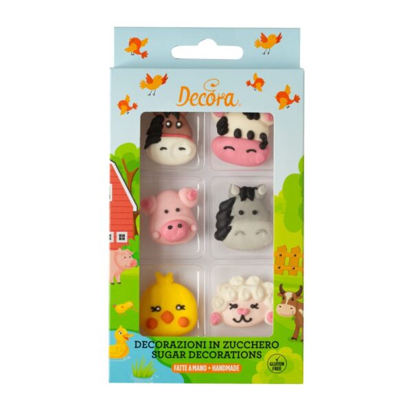 Decor Zahar - Animale Ferma R 4 cm, 6 modele, 6 buc