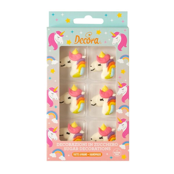 Decor Zahar - Figurine Unicorn R 3 cm, 6 buc