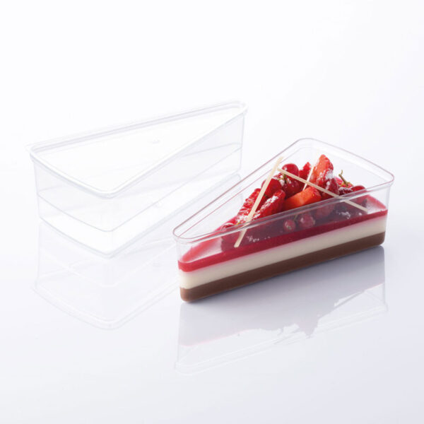 Pahare Triunghi - Felie de Tort 160 ml, 13.5 x 6.9 x H 4.2 cm, Set 100 Buc