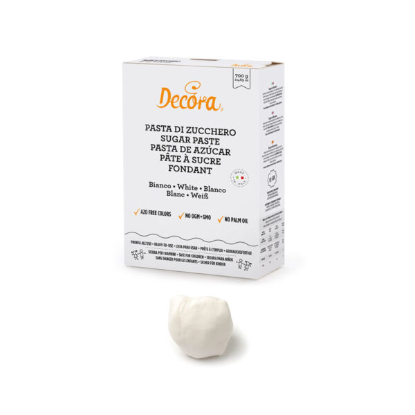 Pasta Zahar Premium Acoperire si Decoruri Alba fara E171, 700 gr