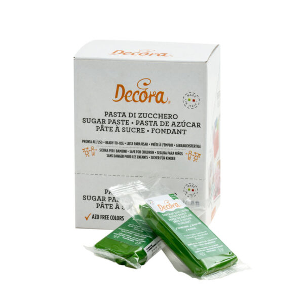Pasta Zahar Premium Acoperire si Decoruri Verde-Frunza, 100 gr