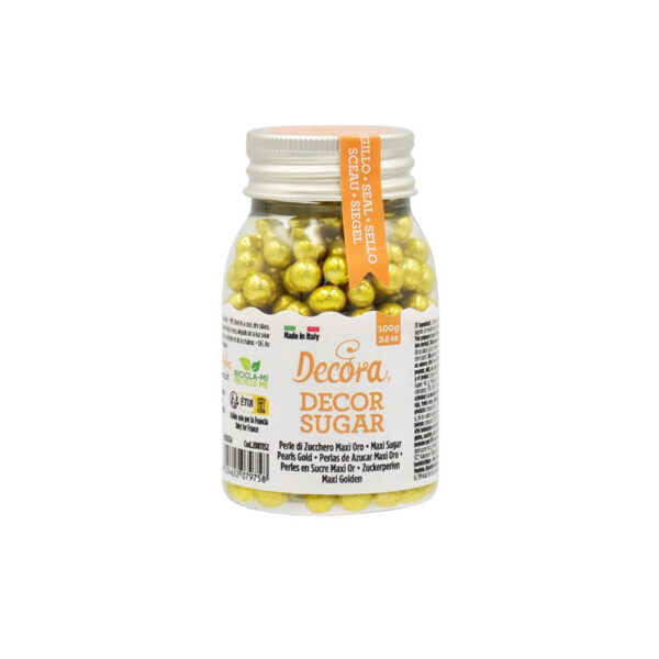 Perle Zahar Auriu Metalizat Ø 7mm, 100 gr