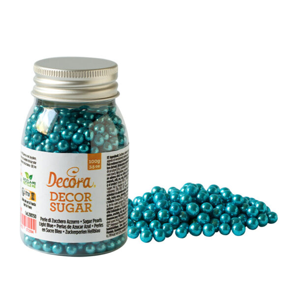 Perle Zahar Bleu Metalizat Ø 5 mm, 100 gr