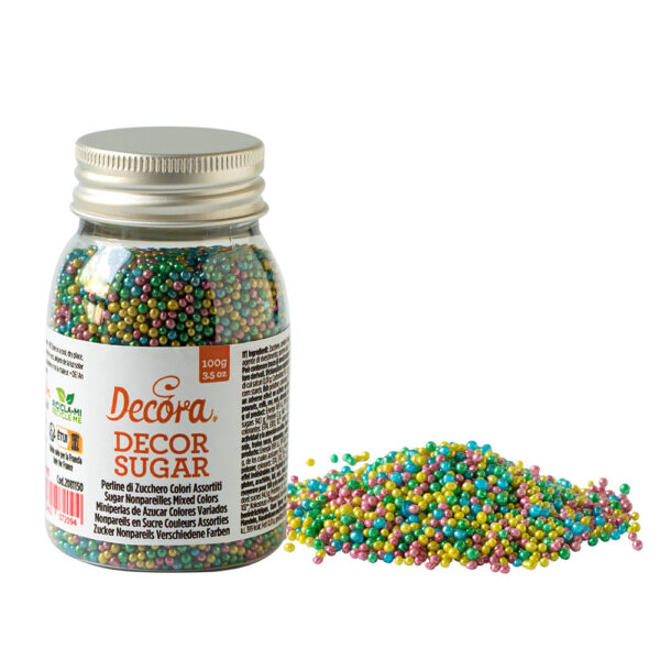 Perle Zahar ColorMix Metalizat Ø 2 mm, 100 gr