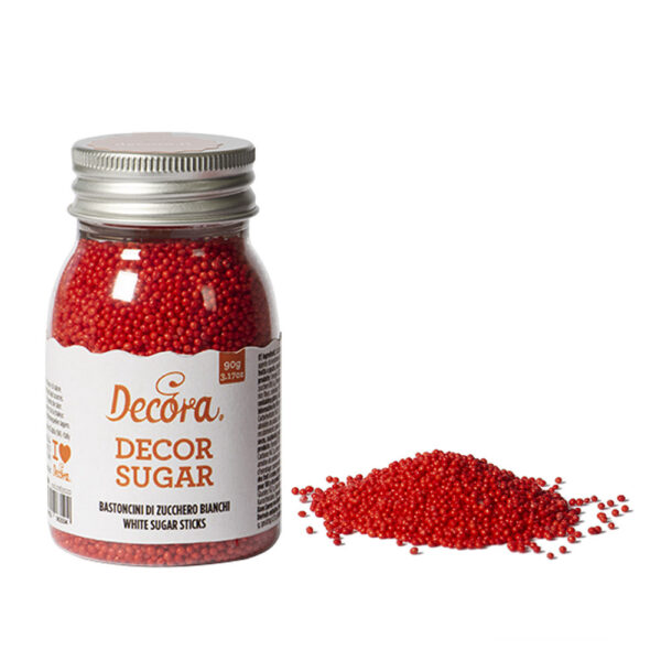 Perle Zahar Rosu Ø 1.5 mm, 90 gr