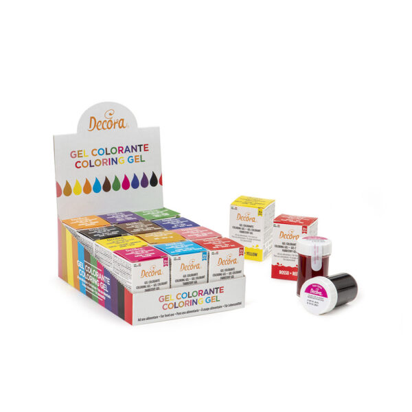 Set 12 Coloranti Alimentari Gel, 12 buc x 28 gr