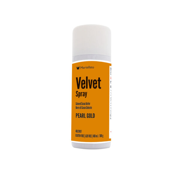 SPRAY VELVET - Colorant Alimentar Auriu Perlat fara E171, 400 ml