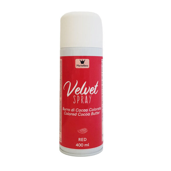 SPRAY VELVET - Colorant Alimentar Rosu, 400 ml, fara E171